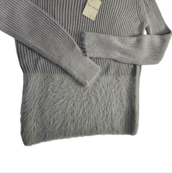 NWT  Hem & Thread  Women's M Sweater  Gray - Picture 10 of 10